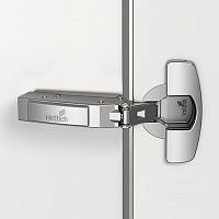 Петля Sensys 8646i, для тонких дверей, угол открывания 110°, навеска на среднюю стенку (В 3 мм), под прикручивание (TH 52)