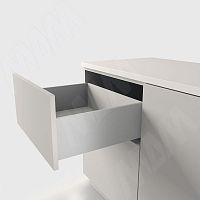 LS BOX комплект ящика 550 мм, цвет серый металлик (боковины h173 мм с направляющими открывания от нажатия)