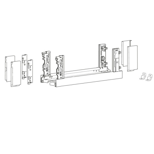 Комплект короба AvanTech You Inlay, H187, NL350, серебристый фото 3