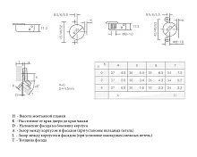 Петля для угловых дверей 45° Firmax Smartline, Clip On, Soft-Close, 52 мм, 35 мм чашка