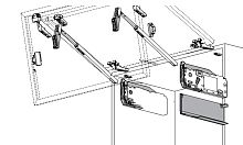 AVENTOS HF top F28/32 корпус 480-610 мм узкая алюм. рамка темно-серый