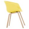 Пластиковый стул Желтый