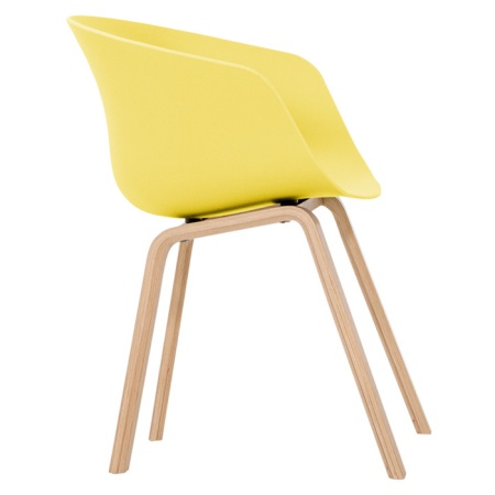 Пластиковый стул Желтый